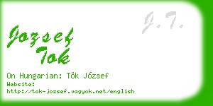 jozsef tok business card